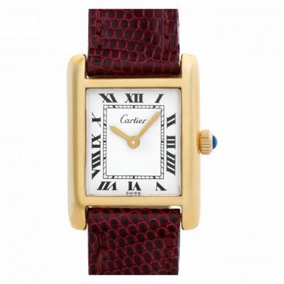 Cartier 5512106 Tank Manual Female 18k Gold Fill Replica Watches