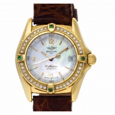 Breitling k31043 Callistino Automatic Female 18k yellow gold Replica Watches