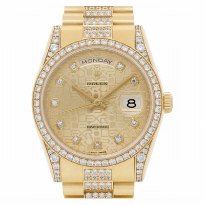 Rolex 118388 Day-Date Automatic Male 18k yellow gold Replica Watches