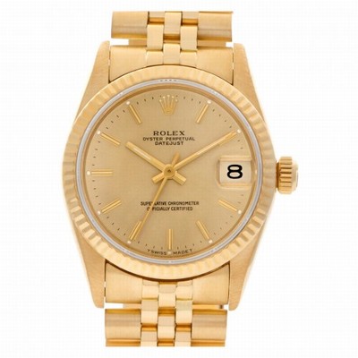 Rolex 68278 Datejust Automatic Unisex 18k yellow gold Replica Watches
