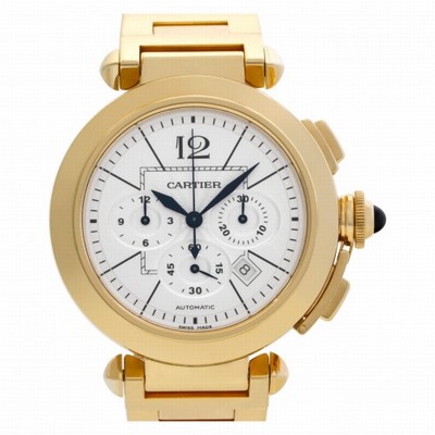 Cartier W30201H9 Pasha 42mm Automatic Male 18k yellow gold Replica Watches