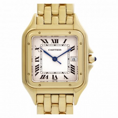 Cartier w25014B9 Panthere Quartz Unisex 18k yellow gold Replica Watches