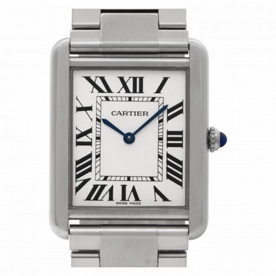 Cartier W5200014 Tank Solo Quartz Unisex Stainless Steel Replica Watches
