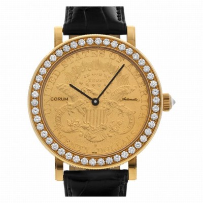 Corum 293.646.65/0001 $20 Coin Automatic Male 18k yellow gold Replica Watches
