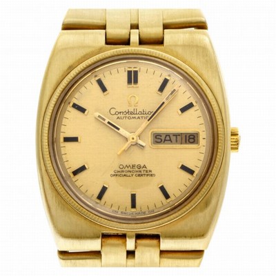 Omega 168.045 Constellation Automatic Male 18k yellow gold Replica Watches