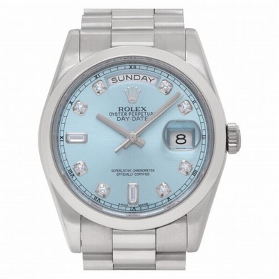 Rolex 118206 Day-Date Automatic Unisex Platinum Replica Watches