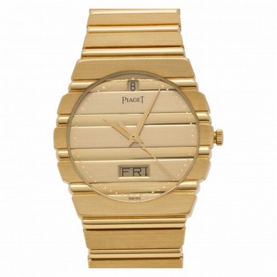 Piaget 15562C701 Polo Quartz Unisex 18k yellow gold Replica Watches