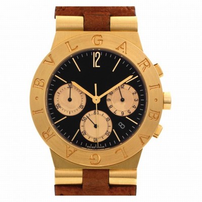 Bvlgari CH35 G Diagono Quartz Unisex 18k yellow gold Replica Watches