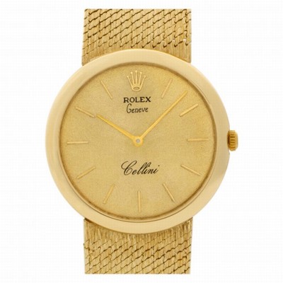 Rolex 653 Cellini Manual Unisex 14k yellow gold Replica Watches