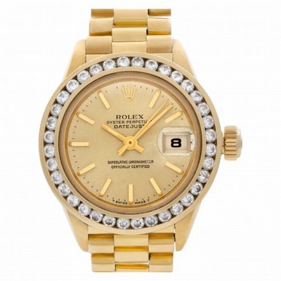 Rolex 69178 Datejust Automatic Female 18k yellow gold Replica Watches