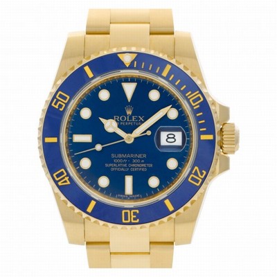 Rolex 116618LB Submariner Automatic Male 18k yellow gold Replica Watches