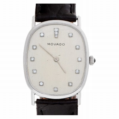 Movado 5120 Classic Manual Unisex 14k White Gold Replica Watches