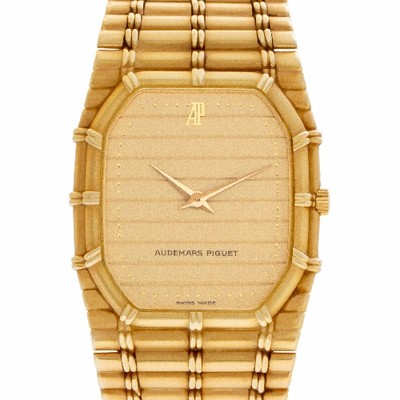 Audemars Piguet 56205 Bamboo Quartz Unisex 18k yellow gold Replica Watches