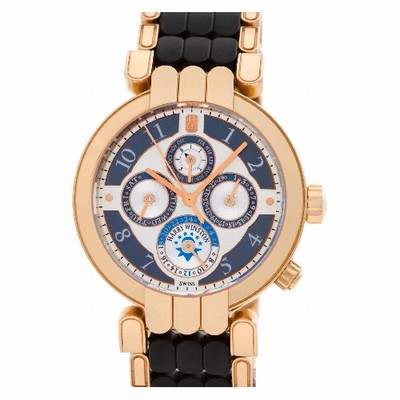 Harry Winston 200-mawpc-38 Perpetual Calendar Automatic Male 18k rose gold Replica Watches