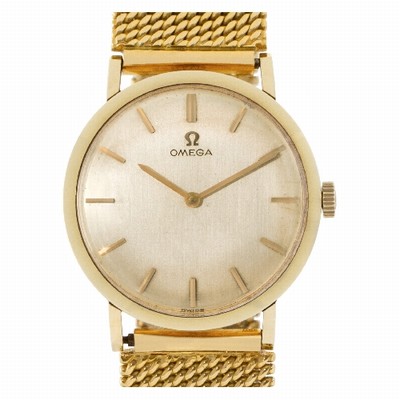 Omega D6649 Classic Manual Female 14k yellow gold Replica Watches