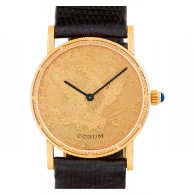 Corum 73831 $10 Coin Manual Unisex 18k yellow gold Replica Watches