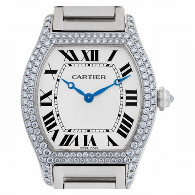 Cartier WA5038W9 Tortue Manual Female 18k White Gold Replica Watches