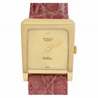 Rolex 4100 Cellini Manual Female 18k yellow gold Replica Watches