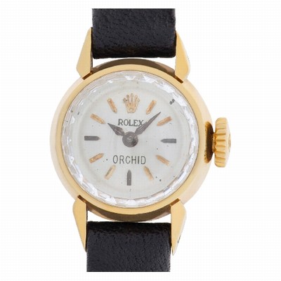 Rolex 3361 Orchid Manual Female 18k yellow gold Replica Watches