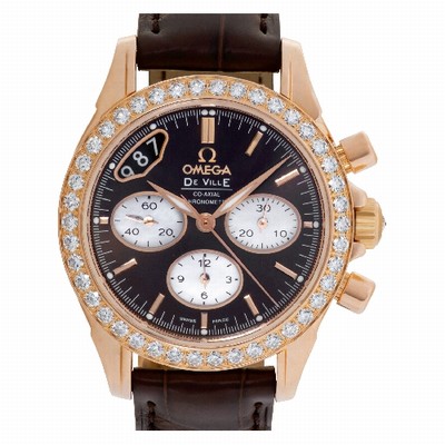 Omega 422.58.35.50.13.001 De Ville Automatic Female 18k rose gold Replica Watches