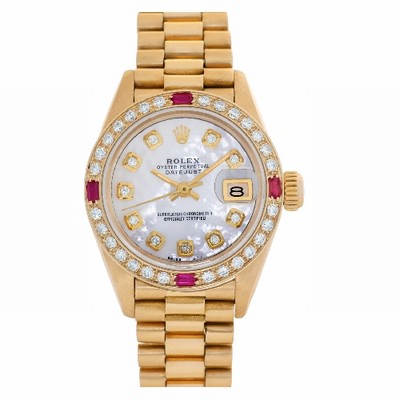 Rolex 69178 Datejust Automatic Female 18k yellow gold Replica Watches