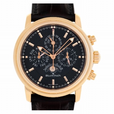 Blancpain 2685F-3630-53B Leman Perpetual Automatic Male 18k rose gold Replica Watches