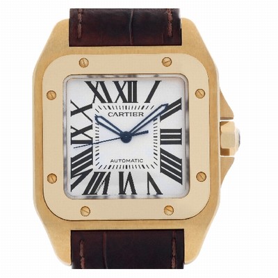 Cartier W20112Y1 Santos 100 Automatic Male 18k yellow gold Replica Watches