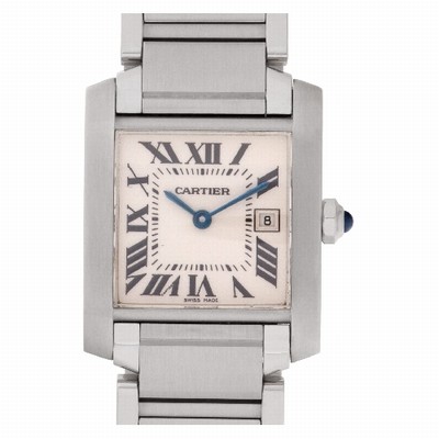 Cartier W51011Q3 Tank Francaise Quartz Female Stainless Steel Replica Watches