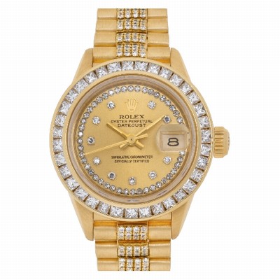 Rolex 69178 Datejust Automatic Female 18k yellow gold Replica Watches