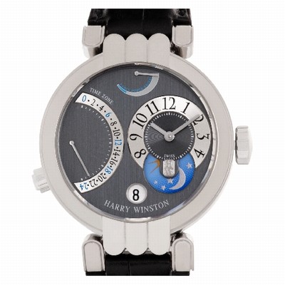 Harry Winston 200.mmtz39w Excenter Timezone Manual Unisex 18k White Gold Replica Watches