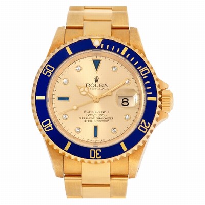 Rolex 16618 Submariner Automatic Male 18k yellow gold Replica Watches