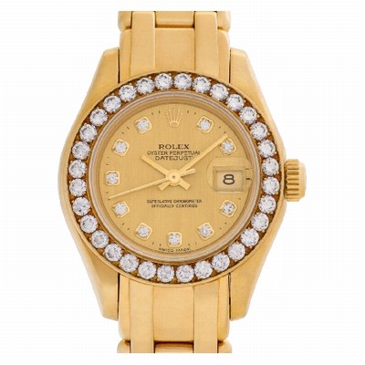 Rolex 80298 Pearlmaster Automatic Female 18k yellow gold Replica Watches