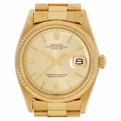 Rolex 1601 Datejust Automatic Male 18k yellow gold Replica Watches