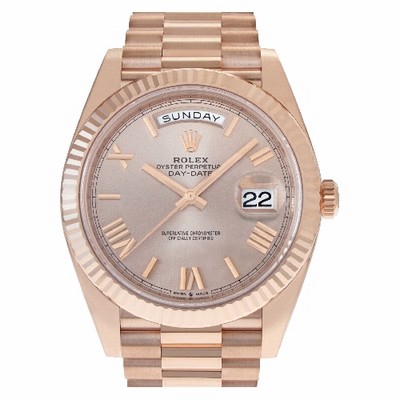 Rolex 228235 Day-Date 40 Automatic Unisex 18k rose gold Replica Watches