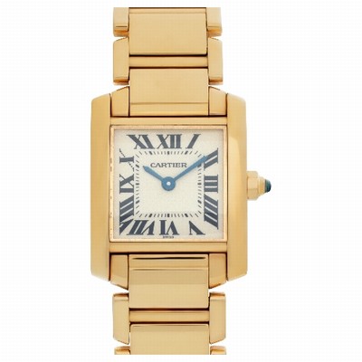 Cartier W50002N2 Tank Francaise Quartz Female 18k yellow gold Replica Watches