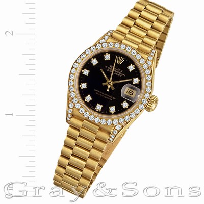 Rolex 69158 Datejust Automatic Female 18k yellow gold Replica Watches