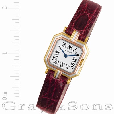 Cartier 660020491 Ceinture Quartz Female 18k White & Yellow Gold Replica Watches