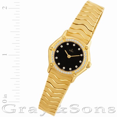 Ebel 1898 Sportwave Quartz Female 18k yellow gold Replica Watches