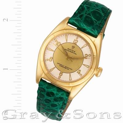 Rolex 5011 Bubble Back Automatic Male 18k yellow gold Replica Watches