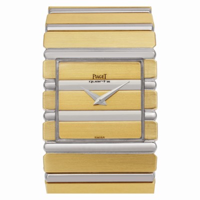 Piaget 7131c701 Polo Quartz Male 18k White & Yellow Gold Replica Watches