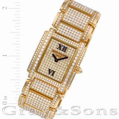 Patek Philippe 4910/50 Twenty 4 Quartz Female 18k yellow gold Replica Watches