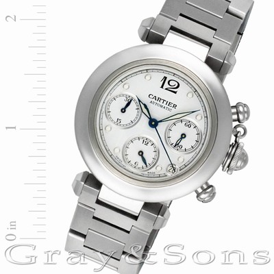 Cartier 2412720595cc Pasha Chronograph Automatic Unisex Stainless Steel Replica Watches