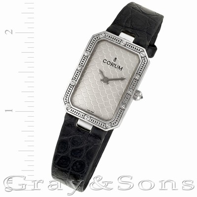 Corum 24 706 59 Quartz Female 18k White Gold Replica Watches