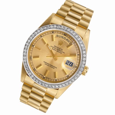 Rolex 18238 Day-Date Automatic Male 18k White Gold Replica Watches
