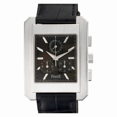 Piaget 14600 Protocol Quartz Male 18k White Gold Replica Watches