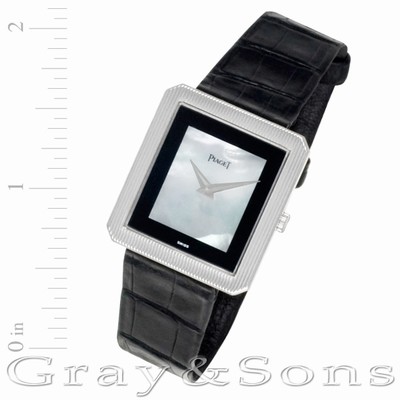 Piaget 9154 Protocol Manual Male 18k White Gold Replica Watches