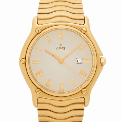 Ebel 883903 Sportwave Quartz Male 18k yellow gold Replica Watches
