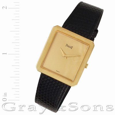 Piaget 9154 Manual Male 18k yellow gold Replica Watches