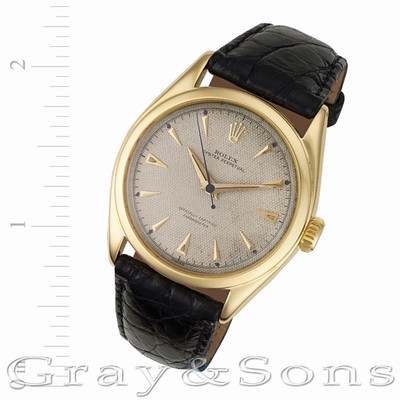 Rolex 6084 Bubble Back Automatic Male 18k Yellow Gold Replica Watches