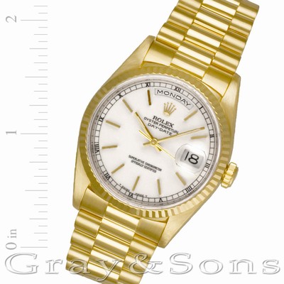 Rolex 18238 Day-Date Automatic Male 18k yellow gold Replica Watches